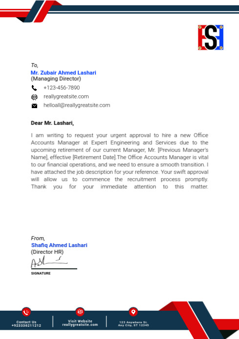 Modern business and corporate letterhead temp A4 template