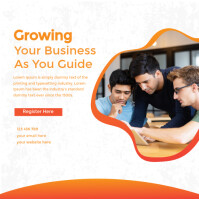 Modern Business Growth Flyer Template Design Instagram Post