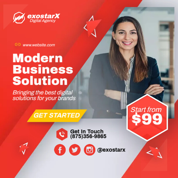 Advertisements With Solution Examples Modern Business Solution Ads Template | PosterMyWall