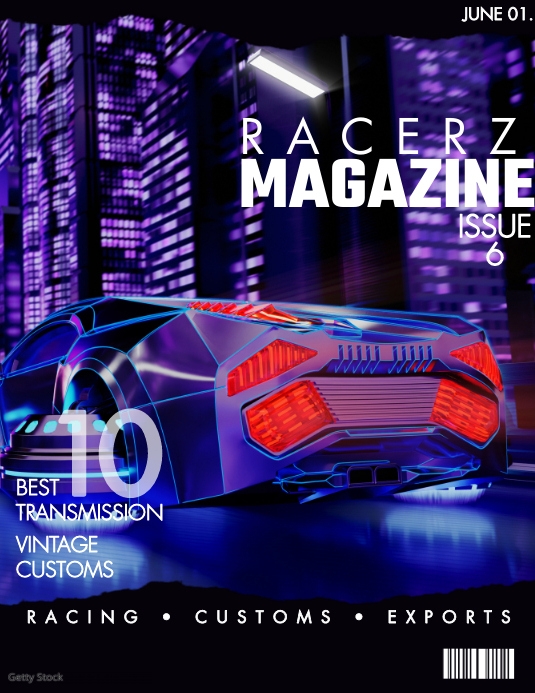 Car Bloger Modern CAR Blogger Magazine Templates | PosterMyWall