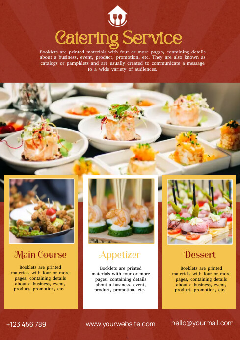 Modern Catering Service Flyer Template PosterMyWall Modern Catering Service Flyer Template PosterMyWall