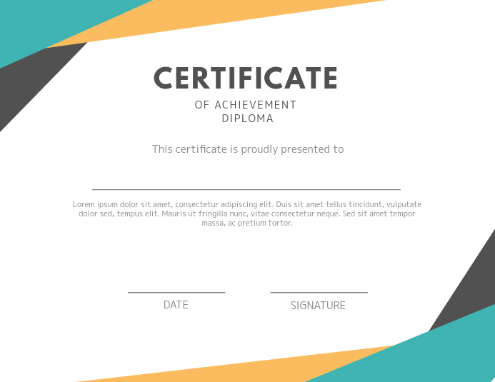 Modern Certificate Card Template Flyer (US-Letter)