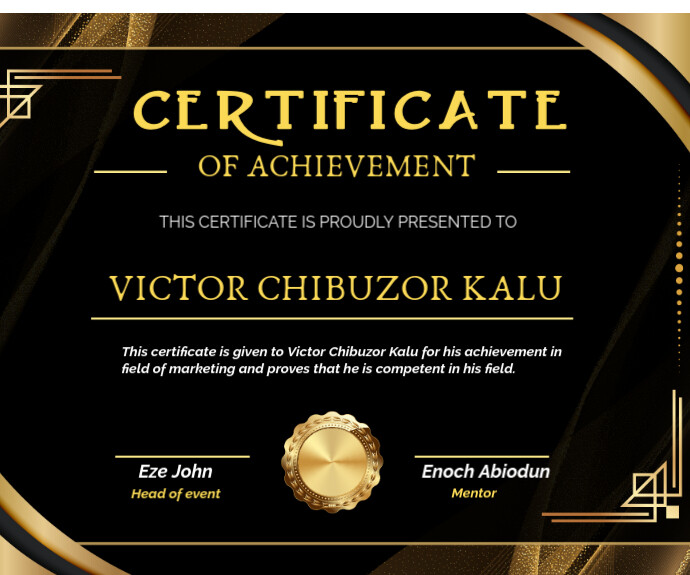 modern certificate template Medium Rectangle