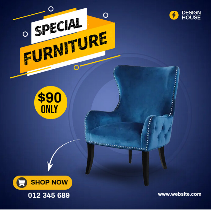 Modern Chair Ads Template | PosterMyWall
