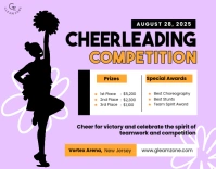 Modern Cheerleading Competition Flyer Templat 海报/墙板 template