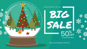 Modern Christmas Retail Facebook Banner Video