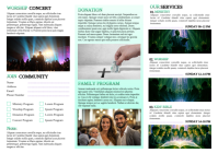 Turquoise Church Event A4 Template - Page 2