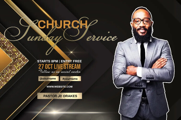 modern church design template Poster