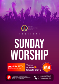 MODERN CHURCH FLYER TEMPLATE A5