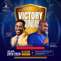 MODERN CHURCH FLYER TEMPLATE Square (1:1)