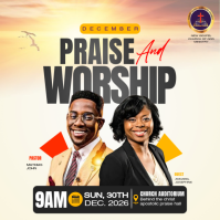 MODERN CHURCH FLYER TEMPLATE Quadrat (1:1)