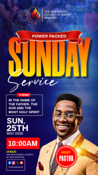 MODERN CHURCH FLYER TEMPLATE Instagram 快拍
