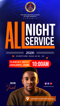 MODERN CHURCH FLYER TEMPLATE WhatsApp Status