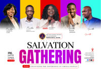 White Religious Event Poskaart Template