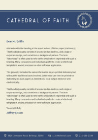 Church Header Church Letterhead Template | PosterMyWall