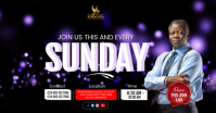 Preto Sunday Service delt Facebook-billede Template