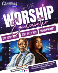 Modern Church Worship Design Instagram Portrait template