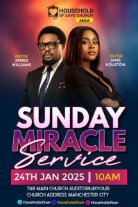 Modern Church Worship Design Banner 4 × 6 Fuß template