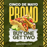 Verde Cinco de Mayo Promotion Instagram Post Template
