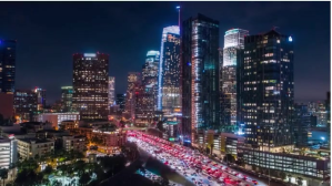 สีม่วง Cityscape YouTube Channel Cover Photo Template