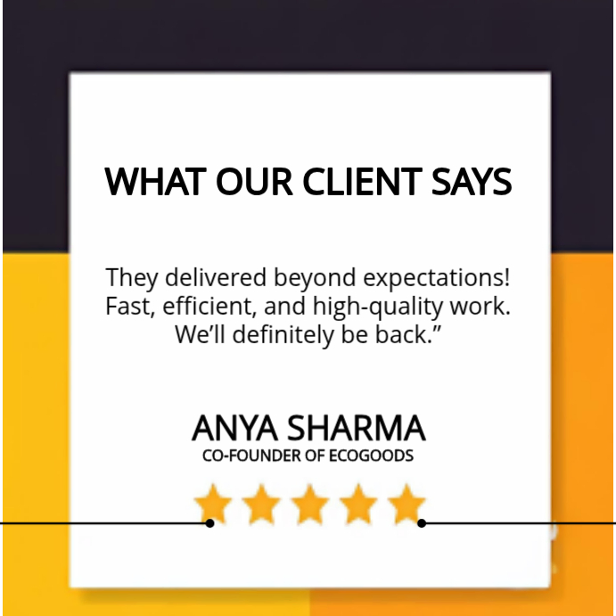 Modern client review template | bold testimonial post for business ...