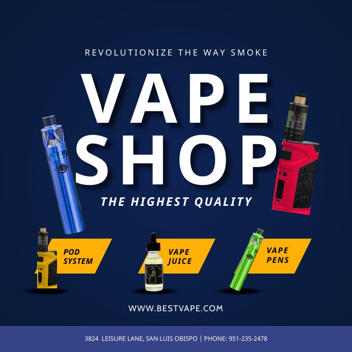 Vape Shop Promotion Template | PosterMyWall Vape Shop Promotion Template | PosterMyWall