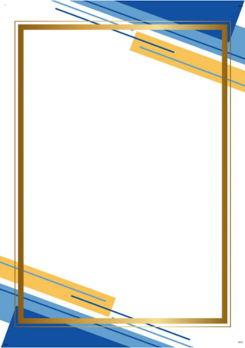 Modern Congratulation Border A4 template