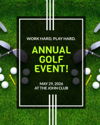 Modern Corporate Annual Golf Event Social Media Template Instagram Portrait