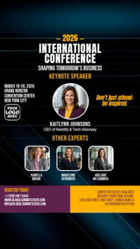 Schwarz International Business Conference Digitalt display Template