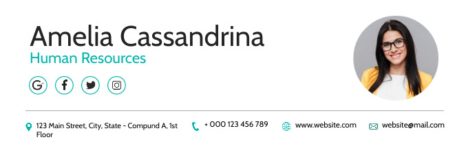 modern corporate email digital signage Template | PosterMyWall