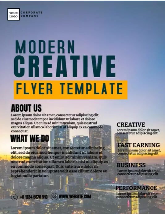 Modern Creative Flyer Template | PosterMyWall