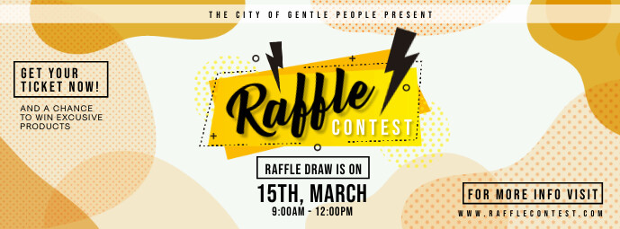 Copy of Modern Creative Raffle Ticket Custom Design | PosterMyWall