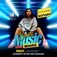 Modern Dance Class Square (1:1) template