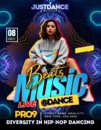 Modern Dance Class Video Flyer (US Letter) template