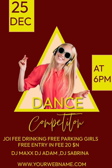 Modern Dance Competition Poster Template | PosterMyWall