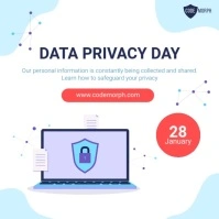Modern Data Privacy Day Square Template