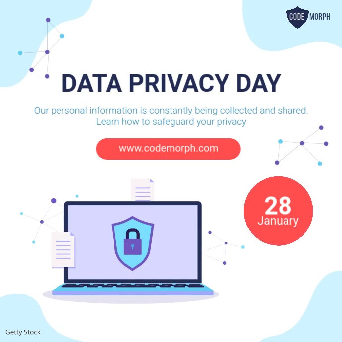 Modern Data Privacy Day Square Template | PosterMyWall