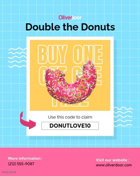 Modern Donut Sale Instagram Template