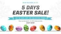 Modern Easter Sale Cover Video Facebook-omslagvideo (16: 9) template