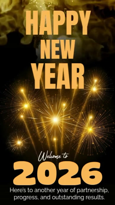 Modern editable Happy new year Flyer wishes Template | PosterMyWall