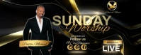 modern ELEGANT church ad design template Баннер для Twitch