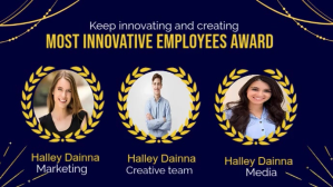 Modern Employee awards ceremony videos animation template 数字显示屏 (16:9)