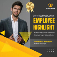 Project Highlight Post EMPLOYEE HIGHLIGHT Template | PosterMyWall