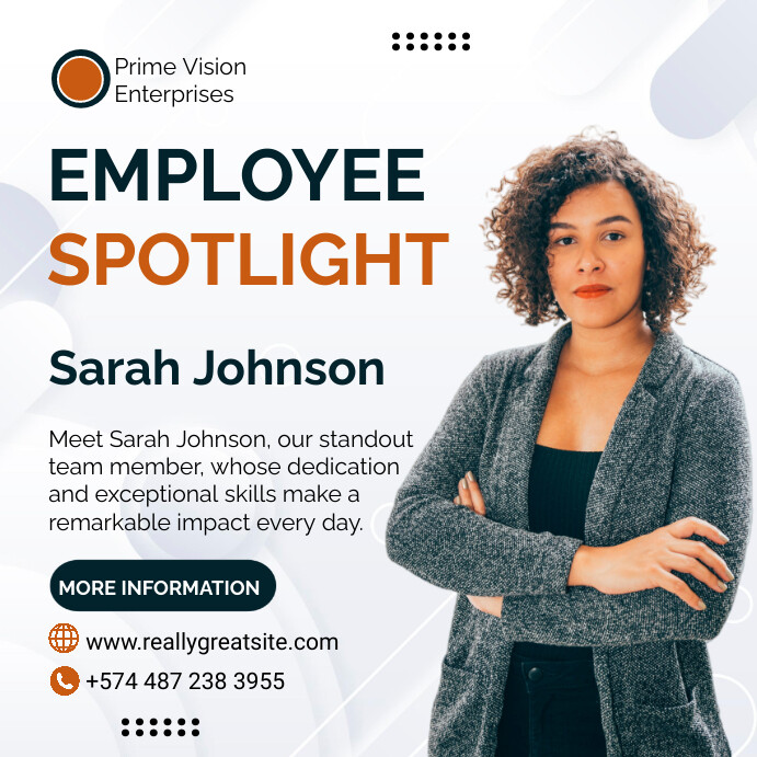 Modèle Modern Employee Spotlight Instagram Post | PosterMyWall