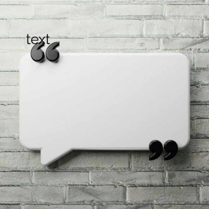 Modern Empty Speech Bubble Template Instagram Post