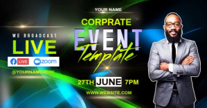 MODERN EVENT TEMPLATE Imagem partilhada do Facebook