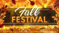 Modern Fall Festival Facebook Cover Video Template