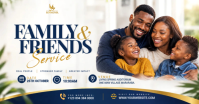 Branco Family and Friends Church Service Изображение, которым поделились на Facebook Template