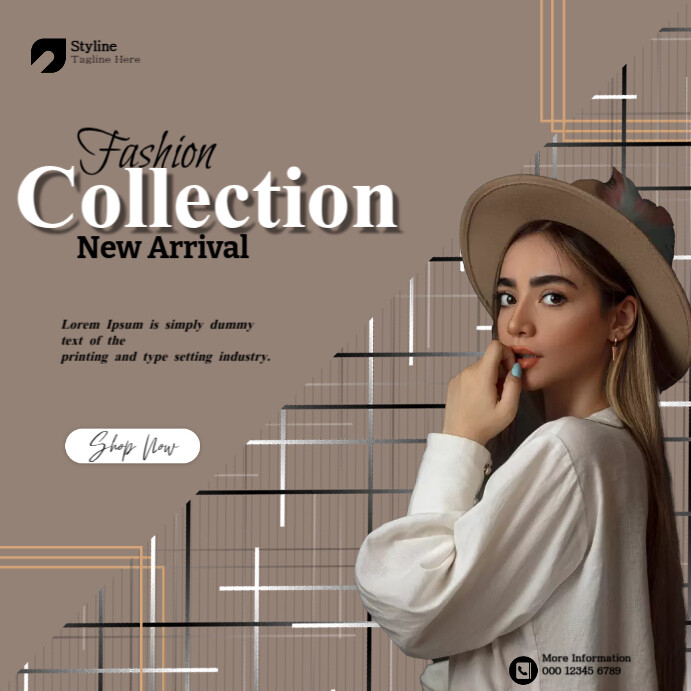 Modern Fashion Collection Ads Templat | PosterMyWall