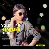Modern Fashion Video Ads Instagram Post template